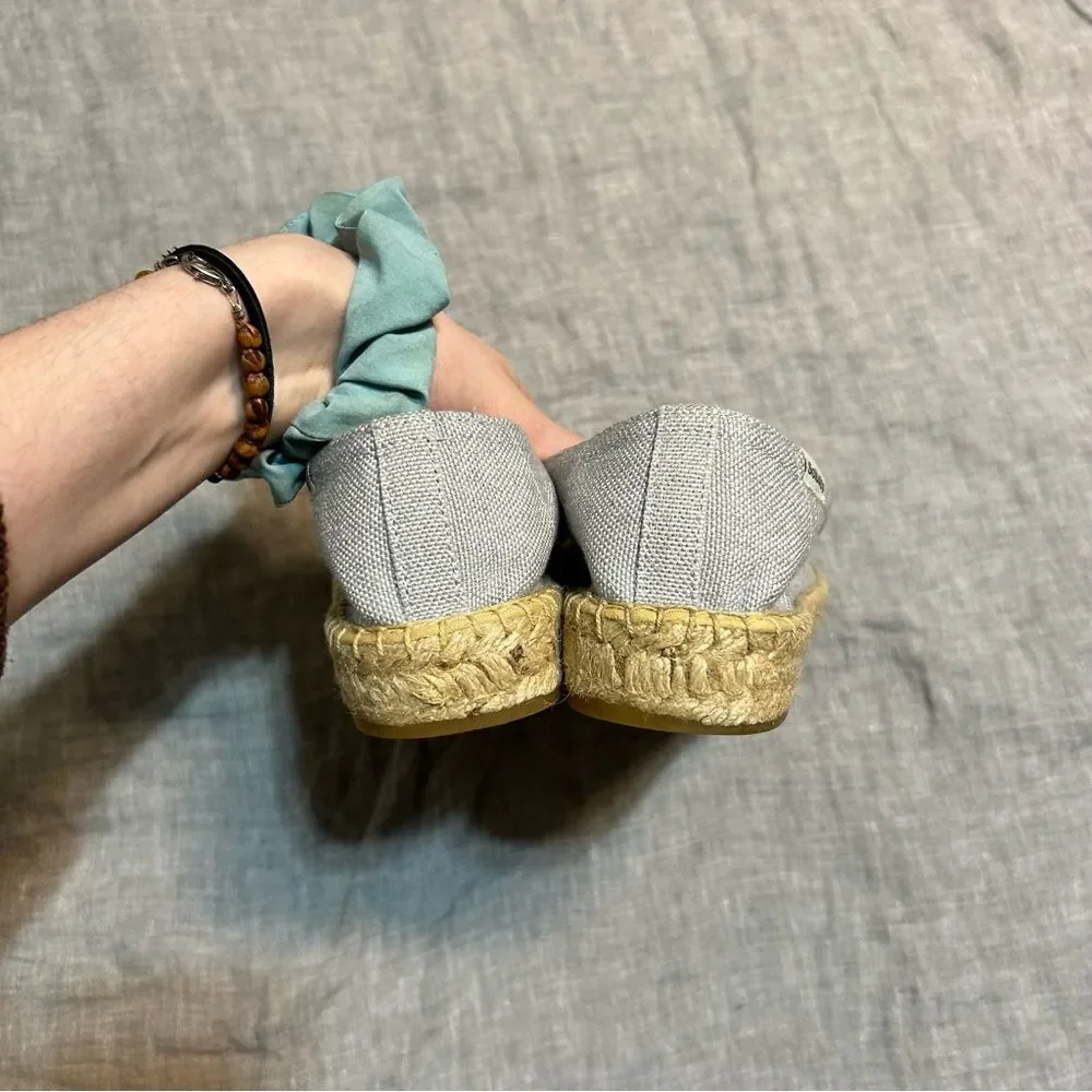 Soludos The Smoking Mule Espadrille Oranges Fruit Dolphin Blue Size 7